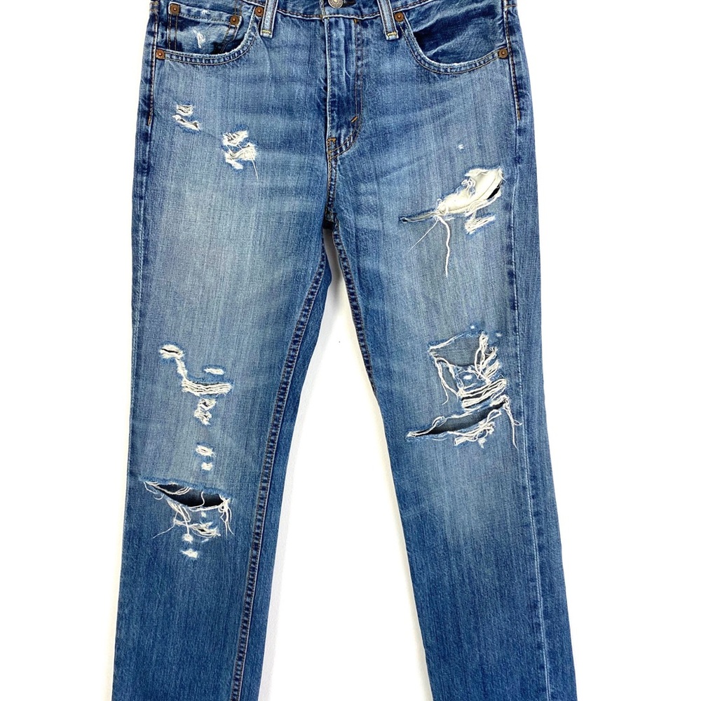 Levi’s Denim Custom Distressed Straight Leg 511 - Picture 3 of 12